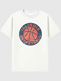 University of Illinois Circle Basketball Graphic T-Shirt for Men
