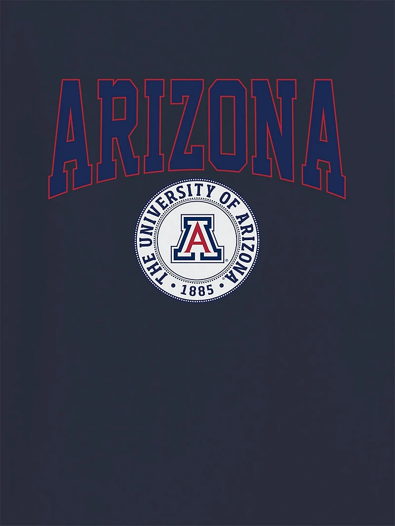 University of Arizona Collegiate Seal Dark Graphic T-Shirt for Men