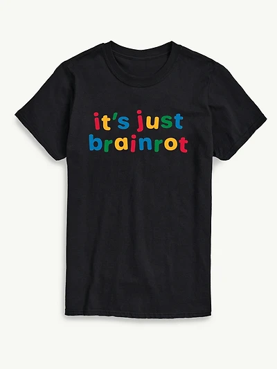 Just Brainrot Short Sleeve Graphic T-Shirt