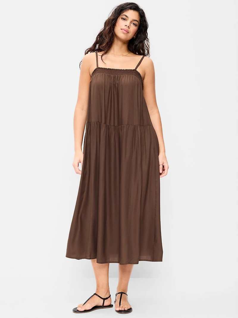 Airy Smocked Maxi Dress