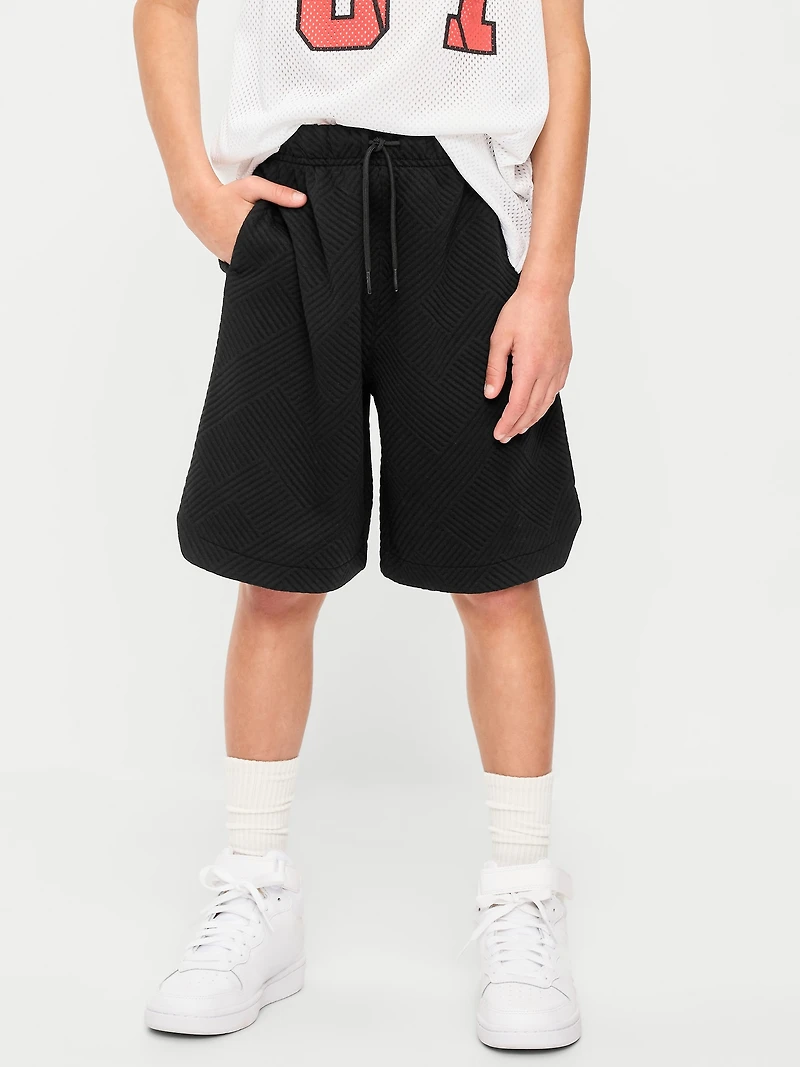 Dynamic Fleece Textured Basketball Shorts for Boys