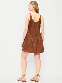 Drop-Waist Swing Mini Dress