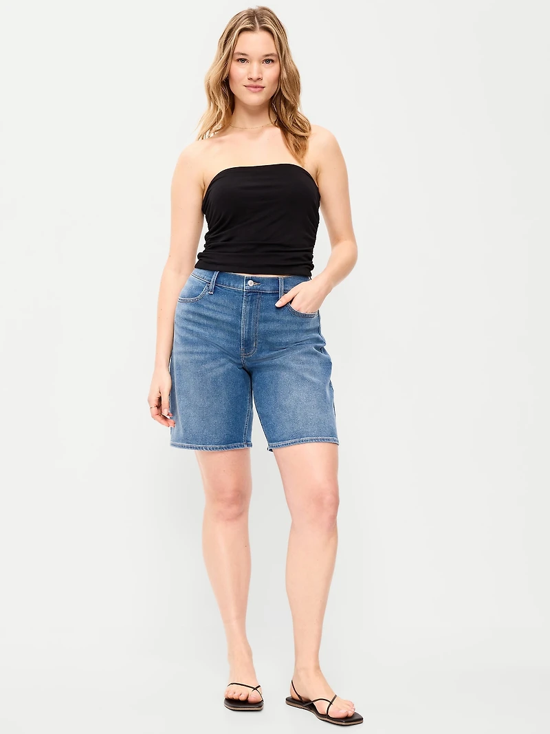 High-Waisted Wow Jean Shorts - 9-inch inseam