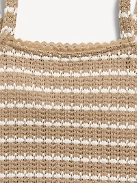 Sleeveless Jacquard Knit Top for Girls