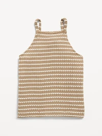 Sleeveless Jacquard Knit Top for Girls