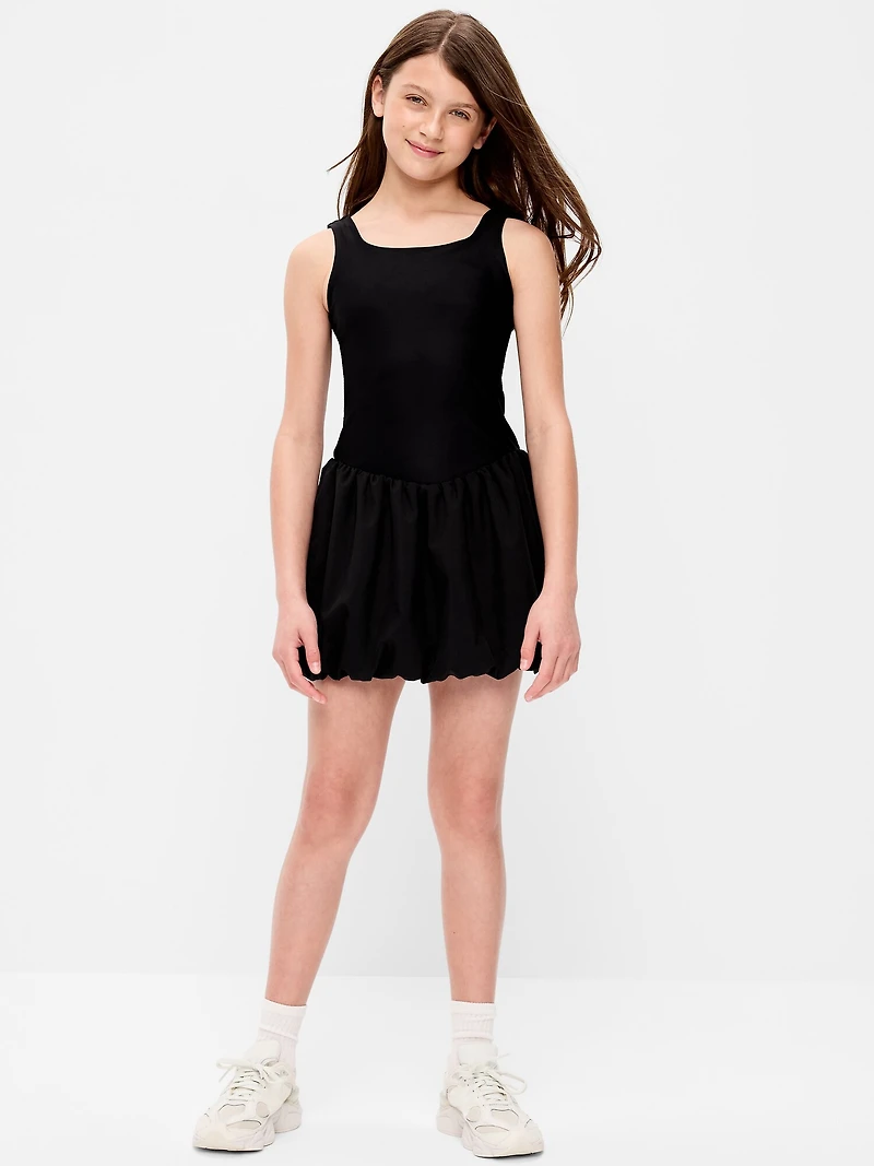 PowerSoft Sleeveless Bubble Athletic Dress for Girls