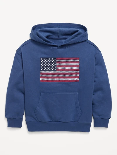 Favorite Fleece Oversized Graphic Pullover Hoodie for Boys