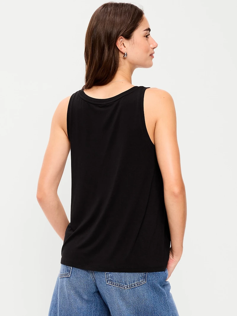 Luxe Scoop-Neck Tank Top