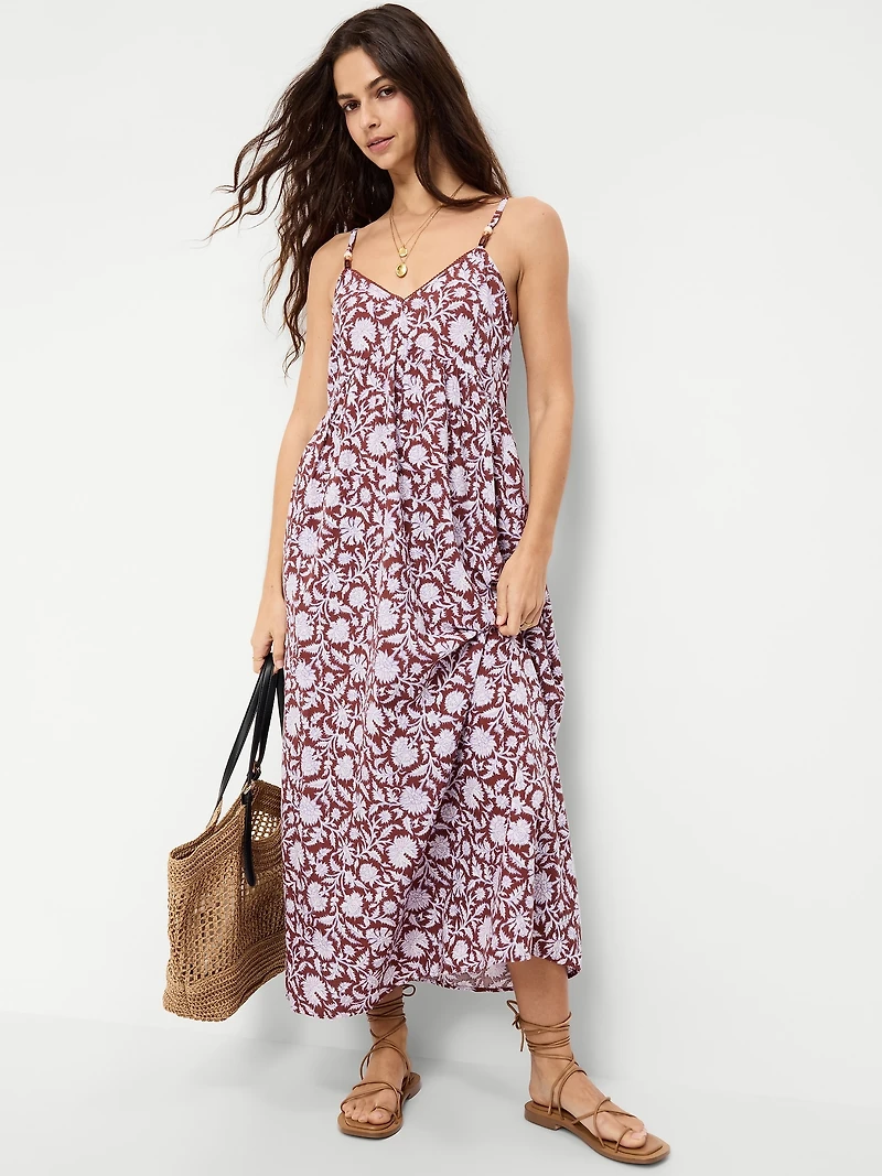 Sleeveless Boho Maxi Dress