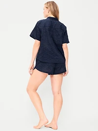 Classic Eyelet Sleep Short Set