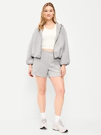 High-Waisted Bounce Fleece Shorts - 5-inch inseam