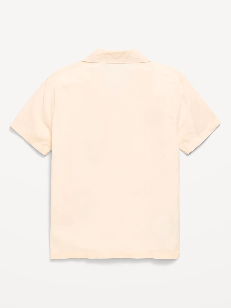 Short-Sleeve Embroidered Shirt for Boys