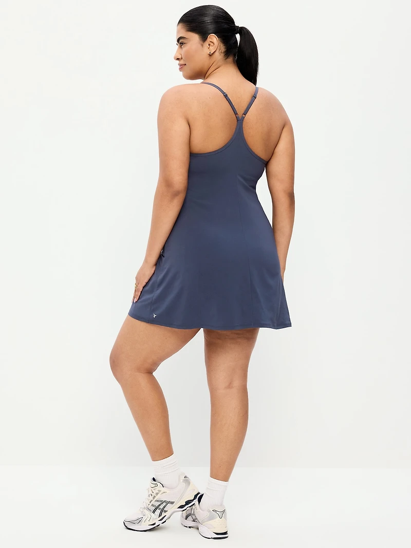 Stretch Woven Racerback Tennis Dress