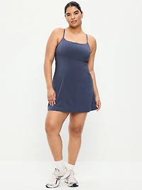 Stretch Woven Racerback Tennis Dress