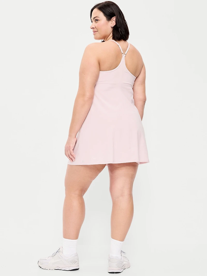 Stretch Woven Racerback Tennis Dress