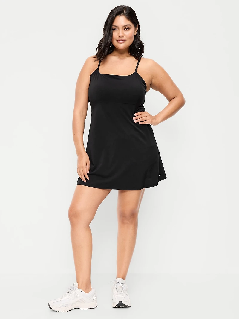 Stretch Woven Racerback Tennis Dress