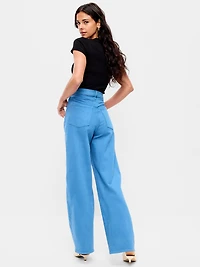 Old Navy x The Devil Wears Prada Extra High-Waisted Cerulean Wide-Leg Jeans
