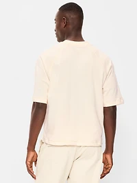 Loose Raglan Cropped Sweatshirt