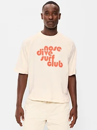 Loose Raglan Cropped Sweatshirt