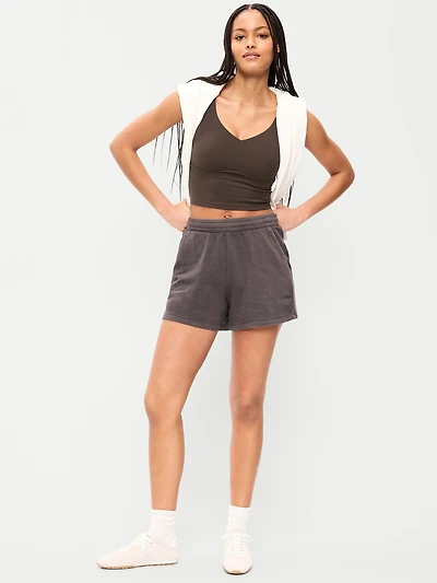Extra High-Waisted Sweat Shorts - 5-inch inseam