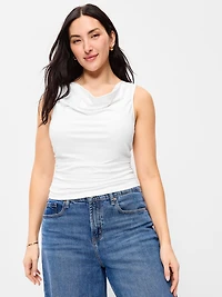 Asymmetrical Side-Cinch Tank Top