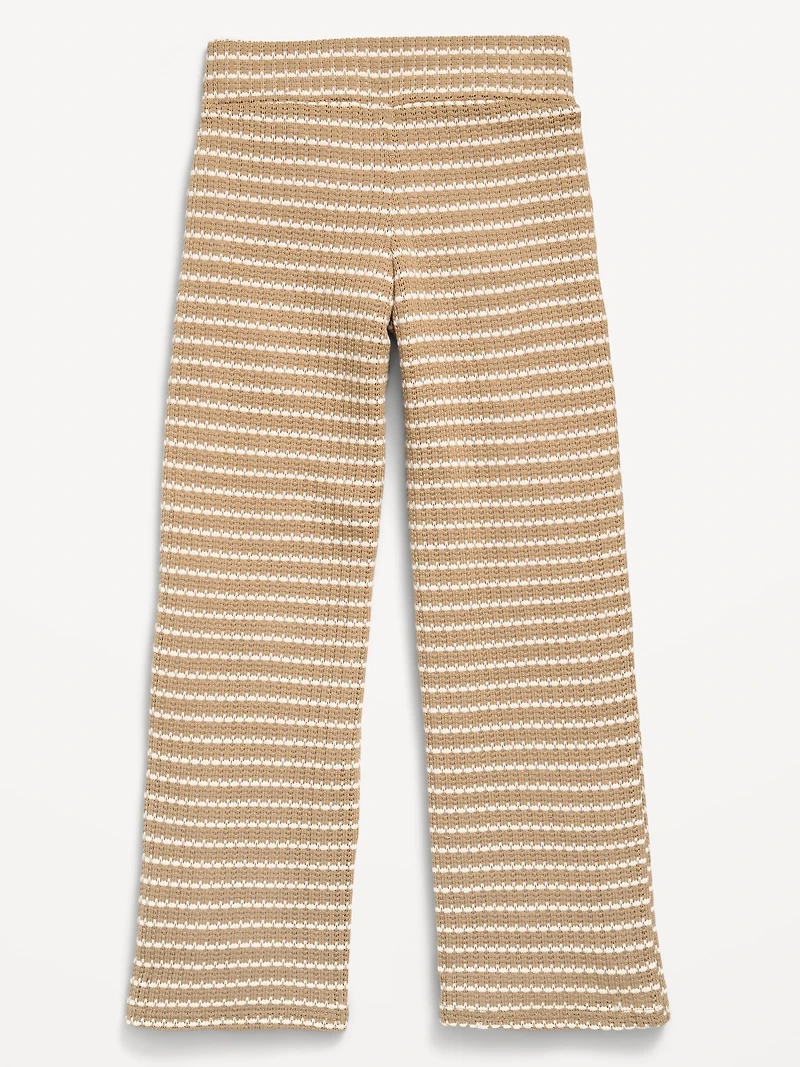 Low-Rise Jacquard Knit Pants for Girls