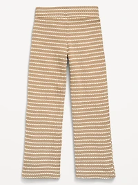 Low-Rise Jacquard Knit Pants for Girls