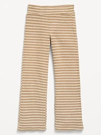 Low-Rise Jacquard Knit Pants for Girls
