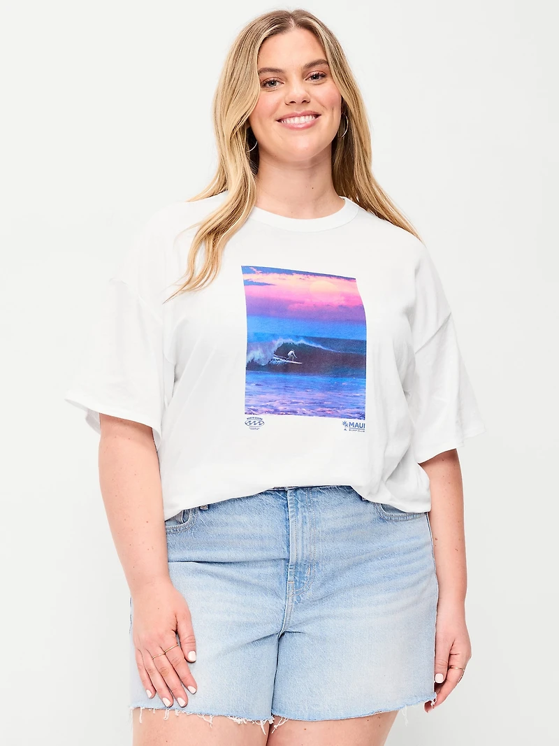 Short-Sleeve Loose Crew-Neck T-Shirt