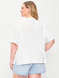 Short-Sleeve Loose Crew-Neck T-Shirt