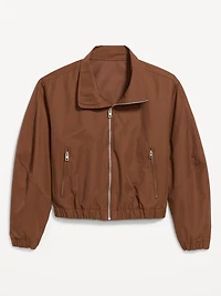 Twill Utility Zip-Front Jacket