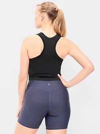Seamless Fitted High-Neck Crop Top