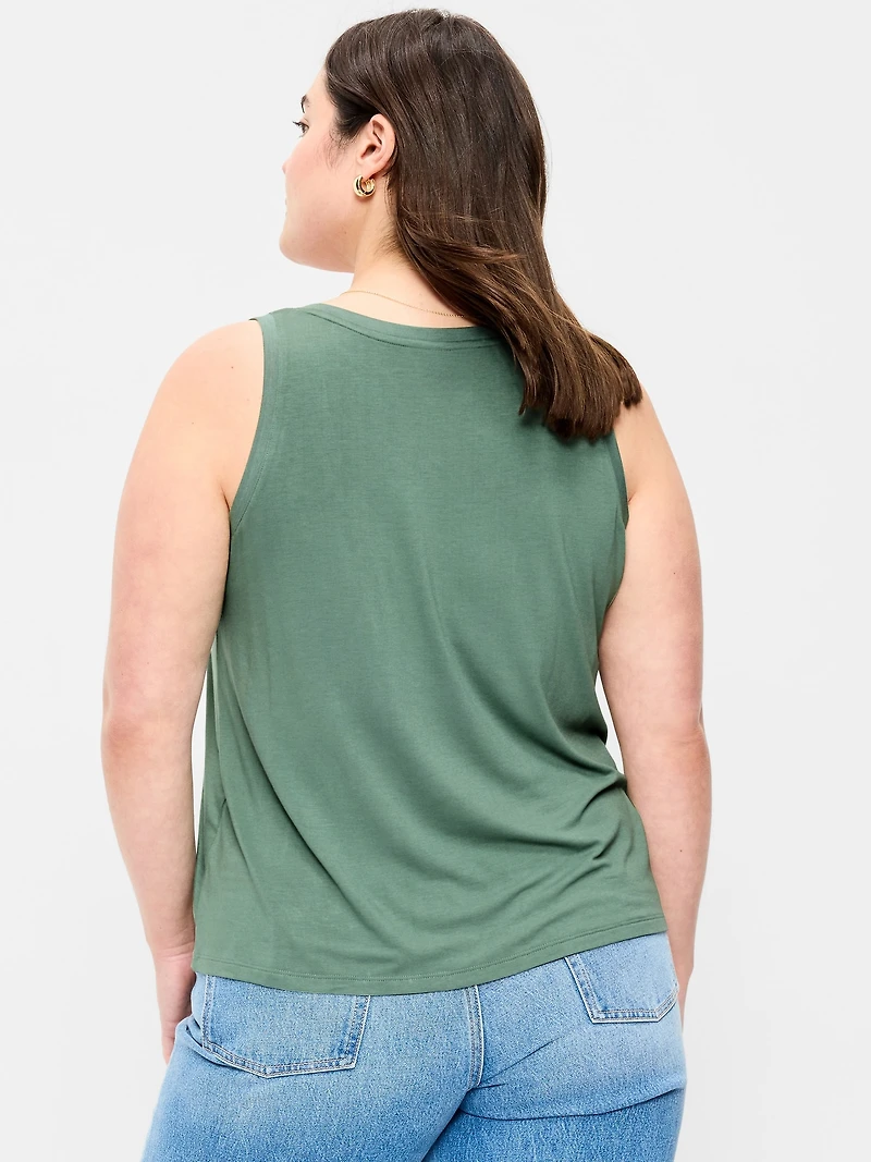 Luxe Scoop-Neck Tank Top