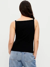 Snug Apron-Neck Tank Top