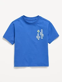 Oversized Short-Sleeve Graphic T-Shirt for Toddler Boys