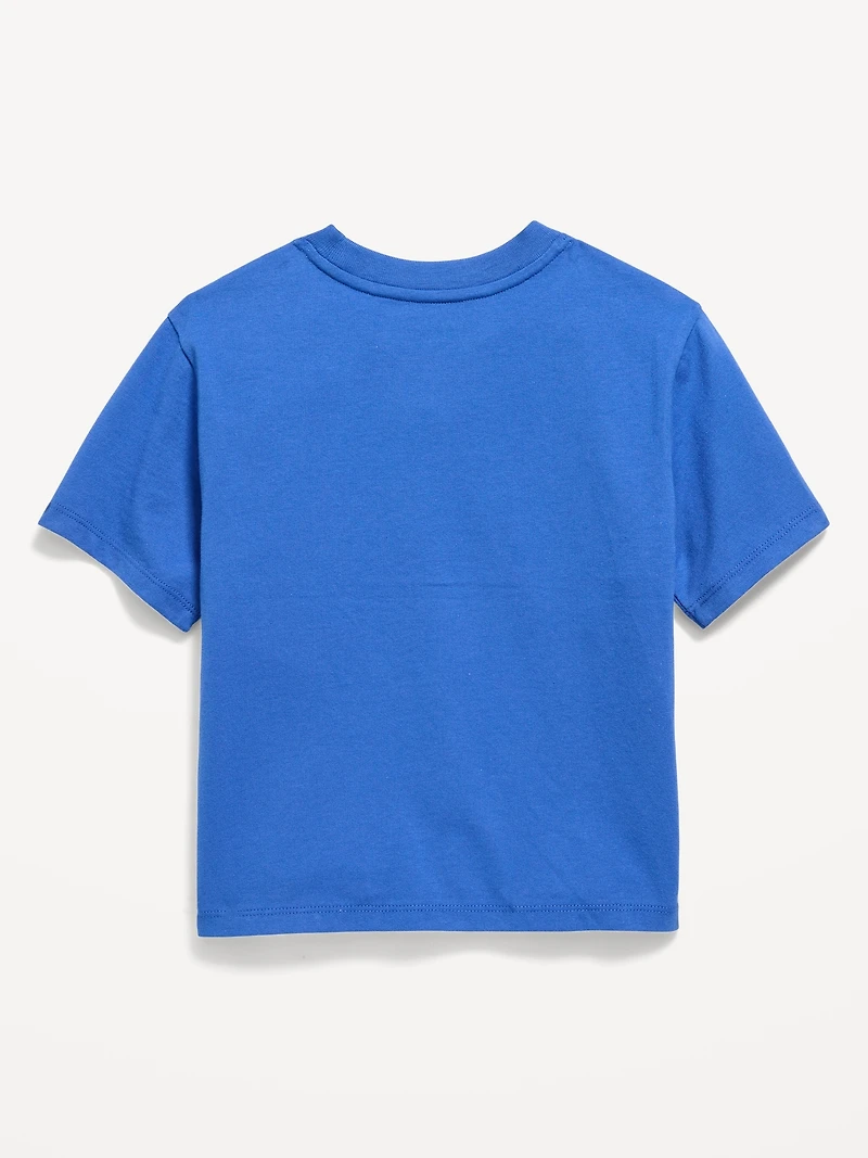 Oversized Short-Sleeve Graphic T-Shirt for Toddler Boys