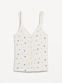 Button-Down Cami Tank Top