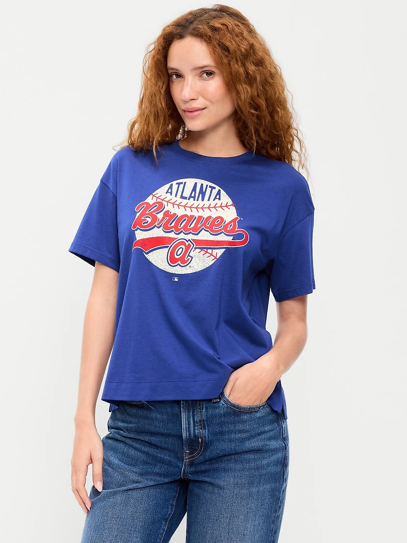 Atlanta Braves Crew-Neck T-Shirt for Women