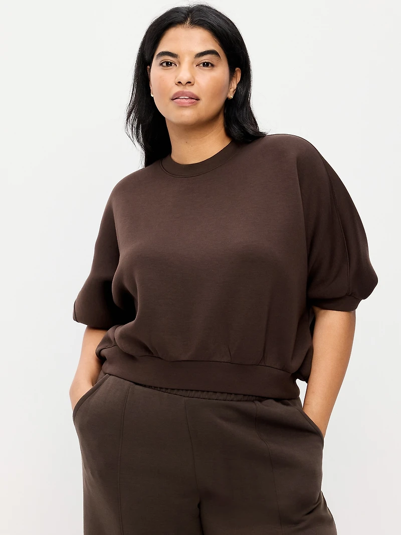 Bounce Fleece Dolman-Sleeve Top