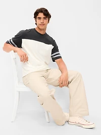 Heavyweight Short-Sleeve Football-Style T-Shirt