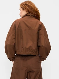 Twill Utility Zip-Front Jacket