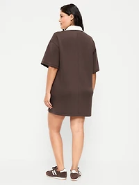 Bounce Fleece Short-Sleeve Polo Dress