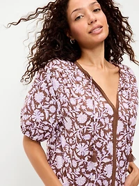 Short-Sleeve Beaded Top