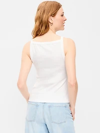 Snug Apron-Neck Tank Top