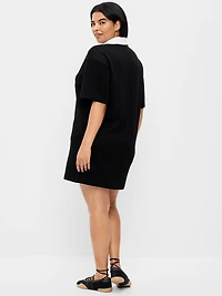 Bounce Fleece Short-Sleeve Polo Dress