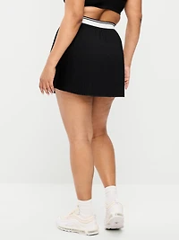 Extra High-Waisted Micro-Pleated Skort