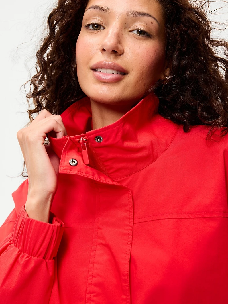 Full-Zip Poplin Jacket