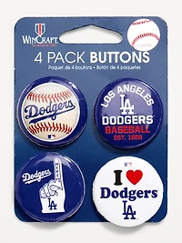 WinCraft® Los Angeles Dodgers 4-Pack Buttons