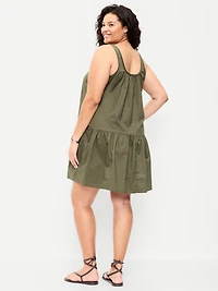 Drop-Waist Swing Mini Dress