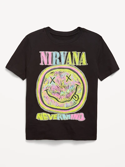 Nirvana™ Gender-Neutral Graphic T-Shirt for Kids